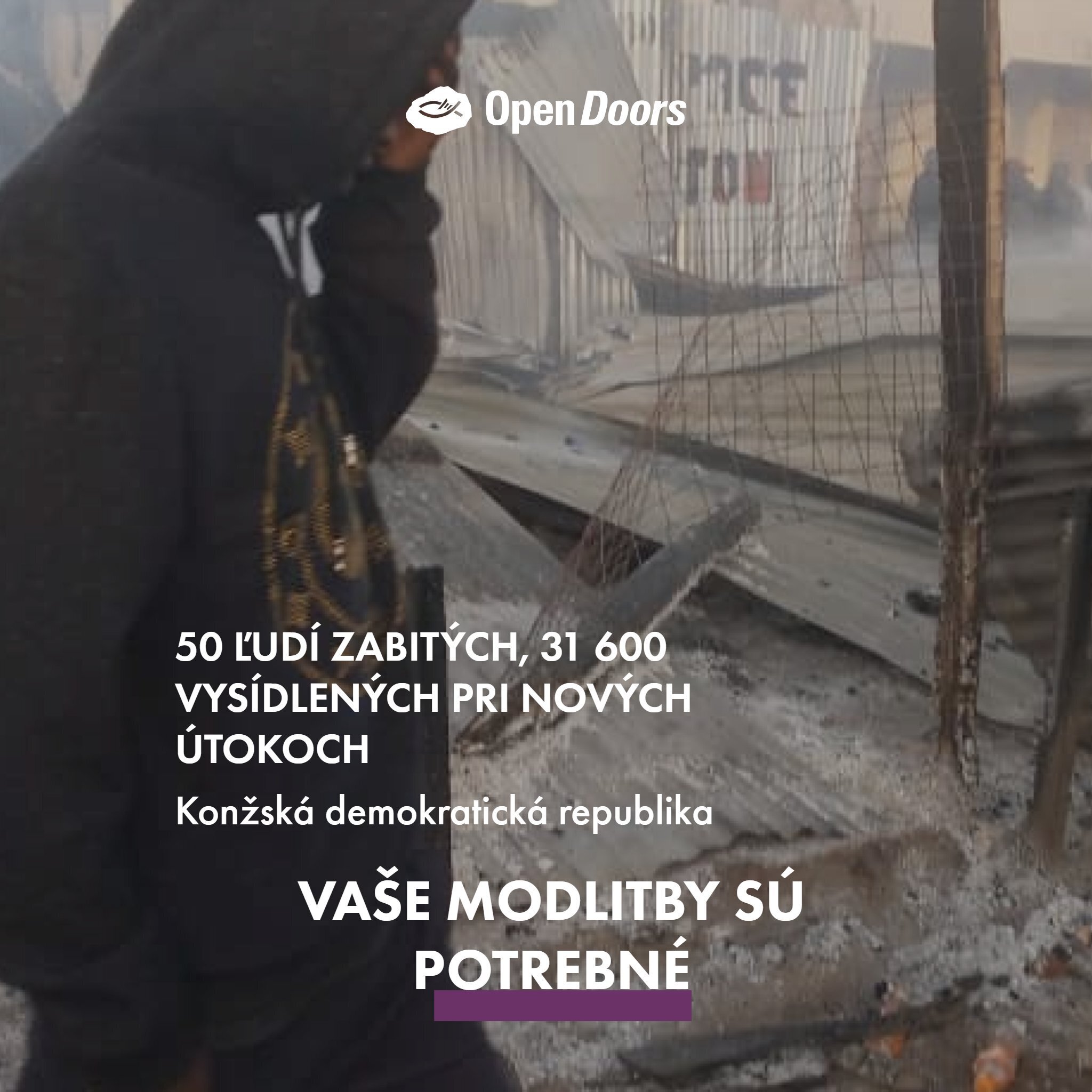 Modlite sa: Útoky proti kresťanským komunitám v Konžskej demokratickej republike