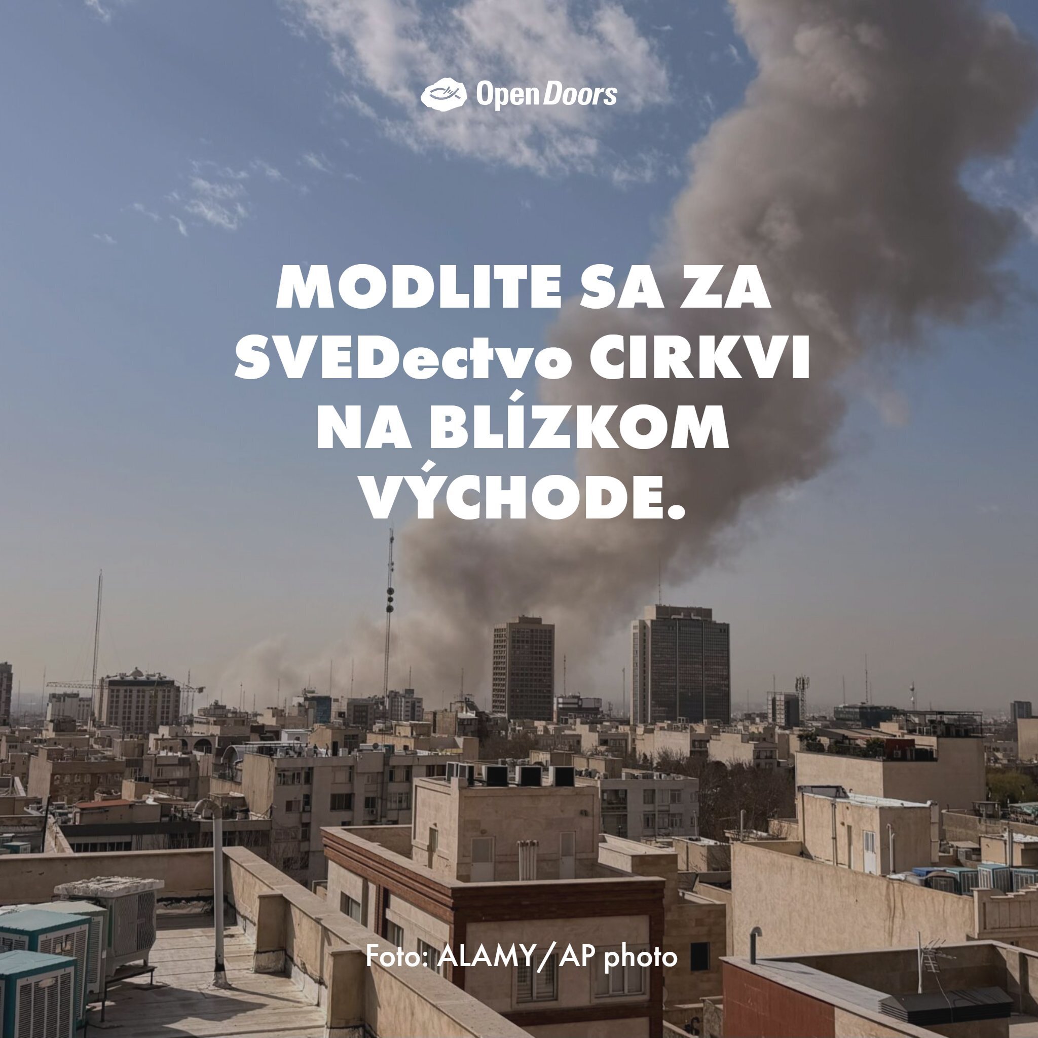Modlite sa za svedectvo cirkvi na Blízkom východe