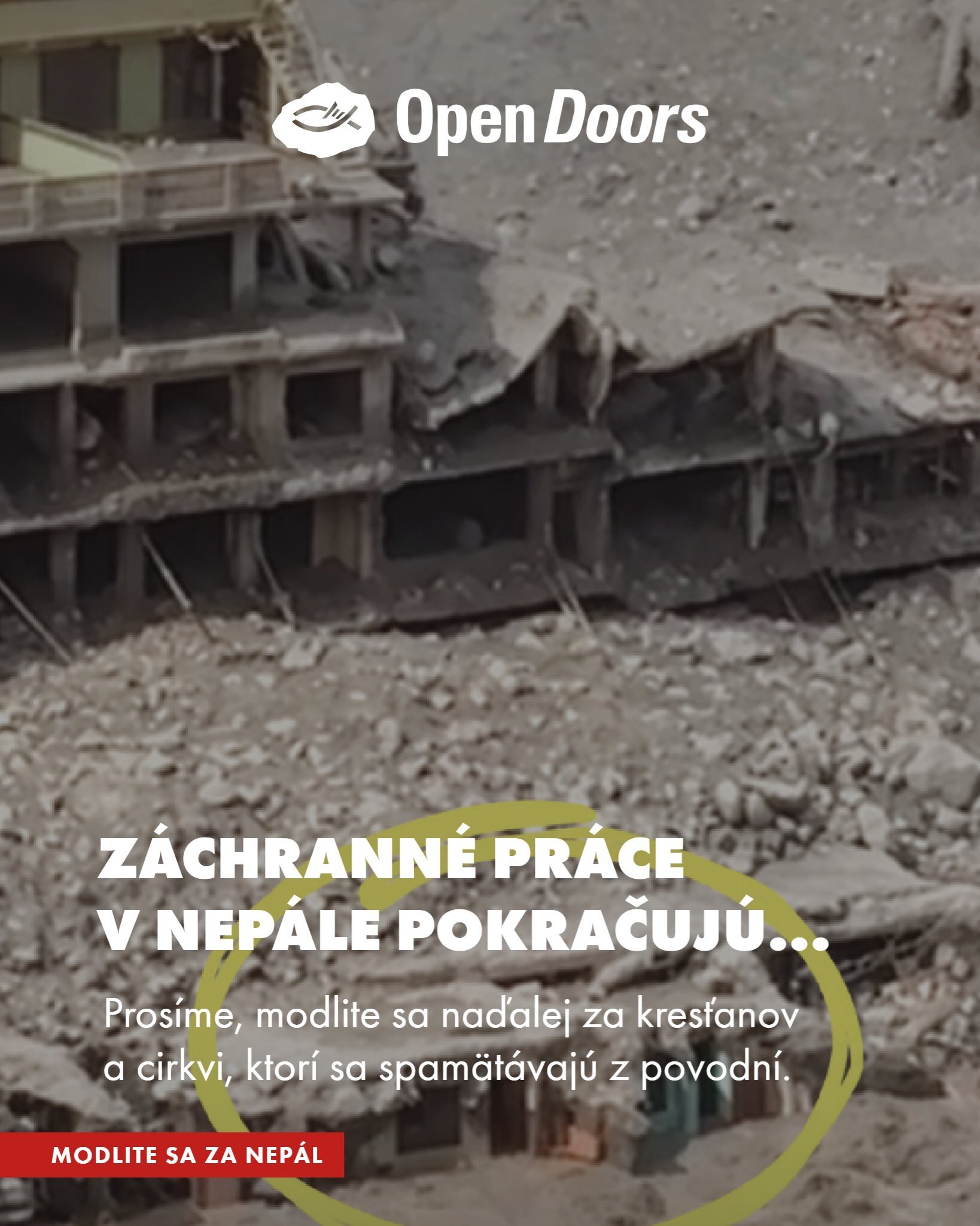 Obnova Nepálu po povodniach: Pridajte sa k nám v modlitbách za zasiahnuté komunity