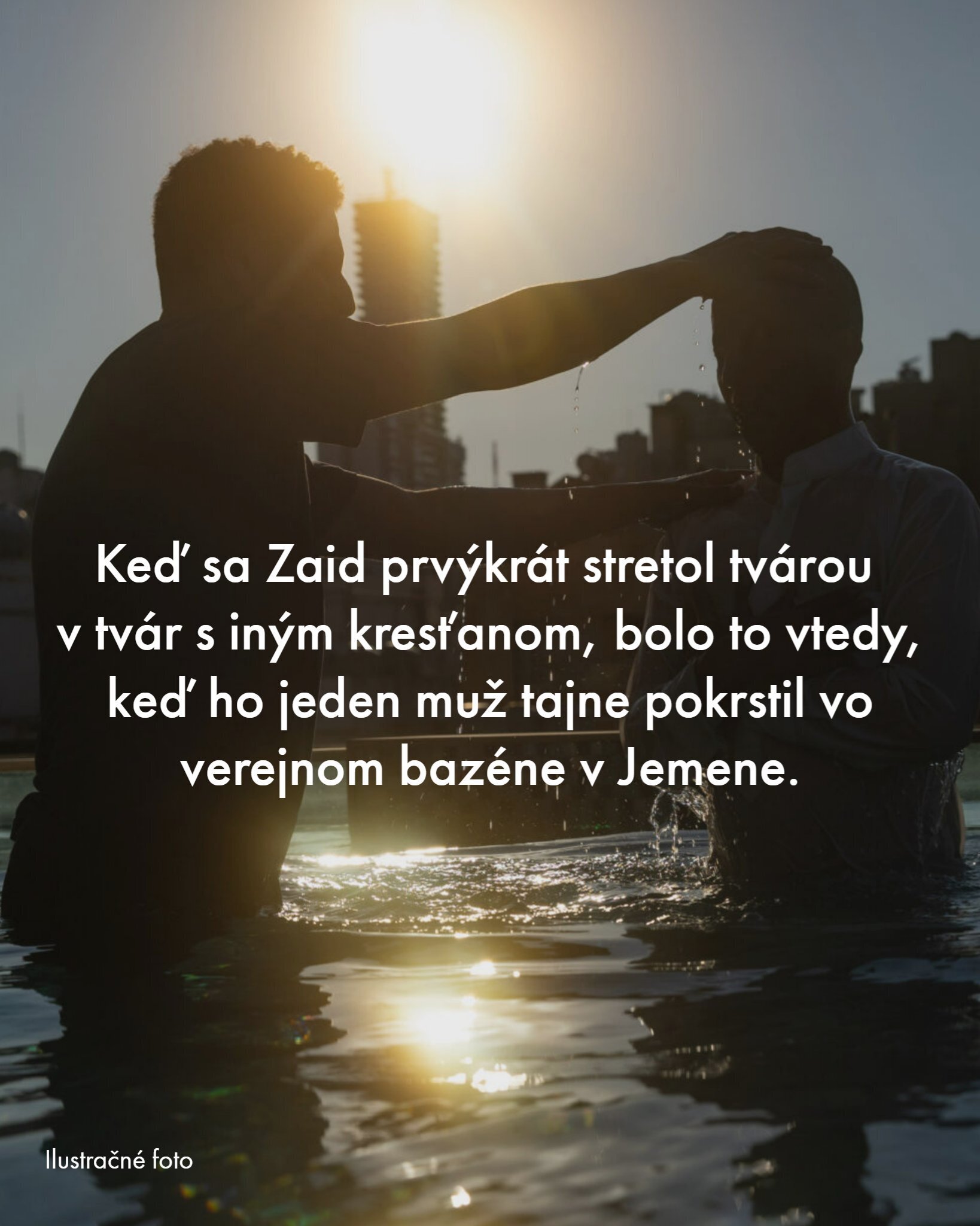 Zaid sa prvýkrát stretol s iným kresťanom, keď bol pokrstený v Jemene